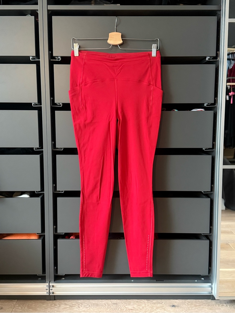 Lululemon Athletica High-Rise Red Leggings